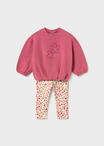 Mayoral Baby Mädchen Set Leggings Pullover Rosa