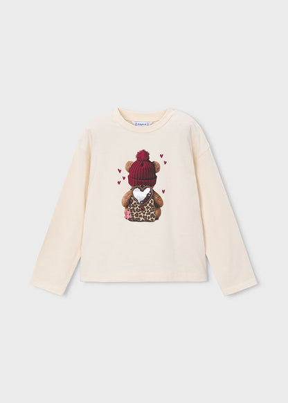 Mayoral Mädchen T-Shirt langarm Soja