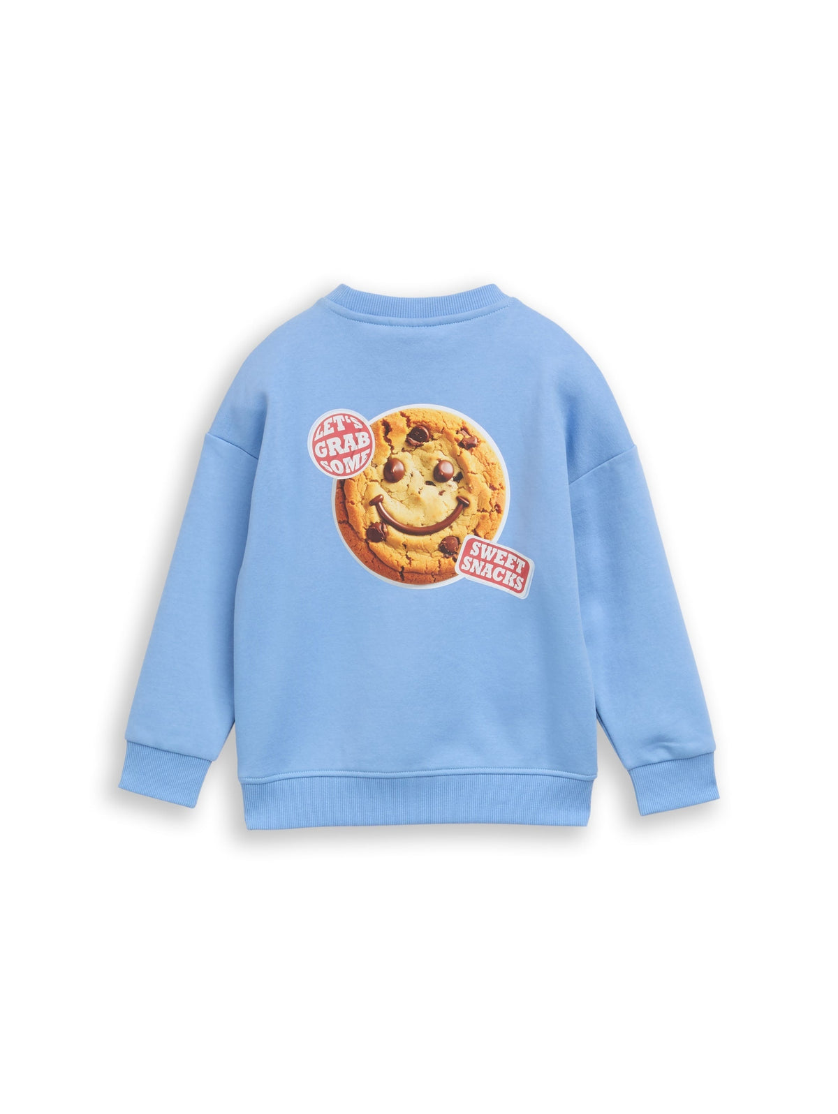 Tom Tailor Kids Sweatshirt Hellblau mit Snack-Rückenprint & Brustprint