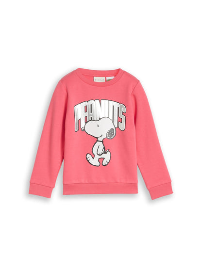 Tom Tailor Kids Sweatshirt mit Peanuts® Snoopy Print in Koralle