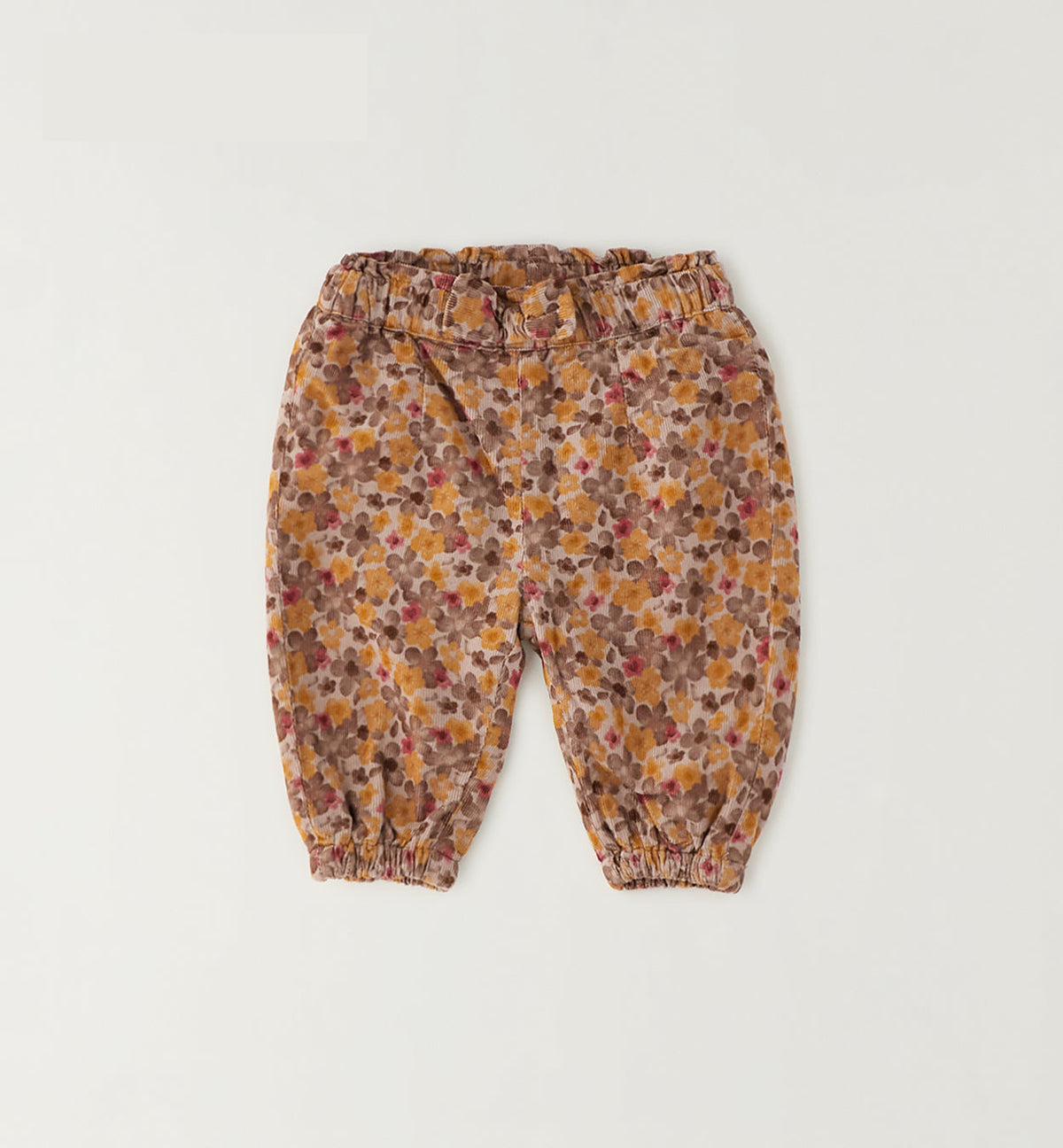 iDO Mädchen Hose Haselnuss-Fuchsia mit Blumenprint