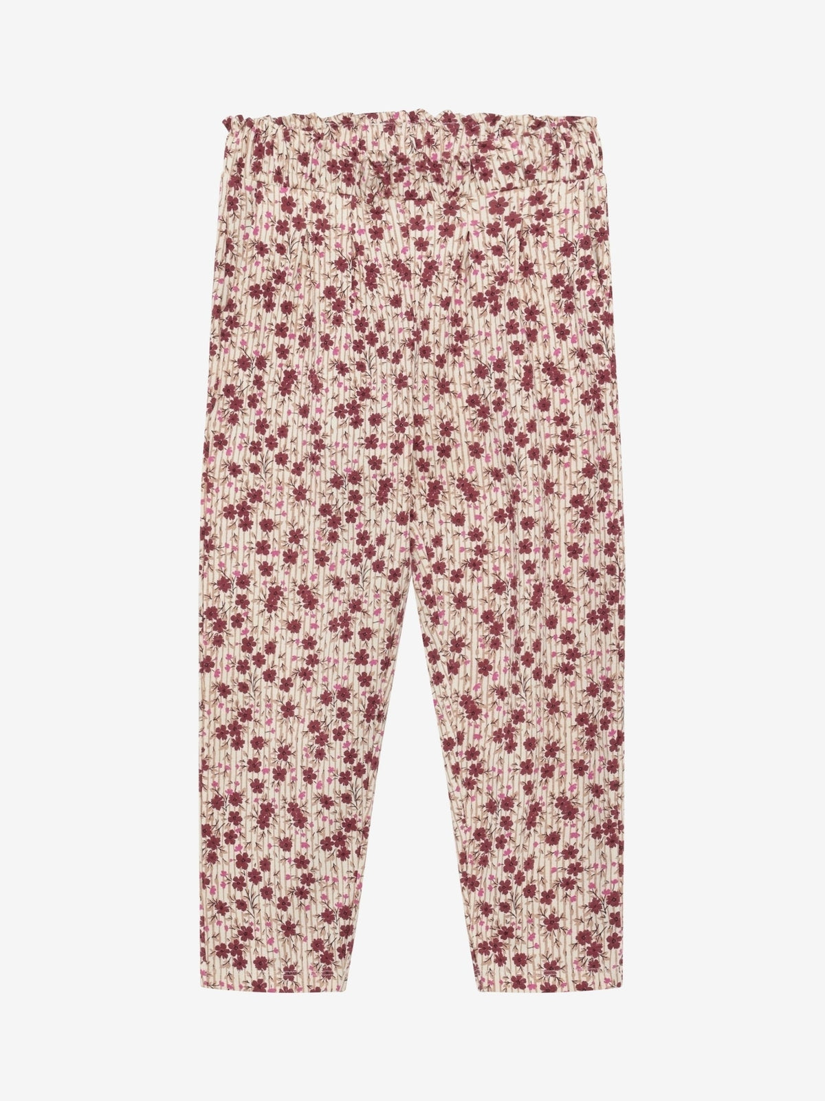 Minymo Mädchen Leggings – Rosa mit Blumenmuster