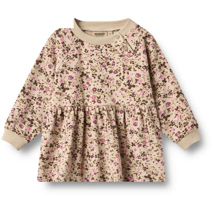 Wheat Baby Kleid – Blumenmuster Beige
