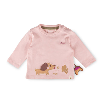 Sigikid Baby Langarmshirt Rosa mit Dackel