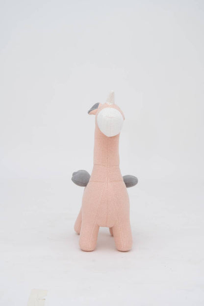 Rosa geflügeltes Einhorn aus 100 % Baumwolle