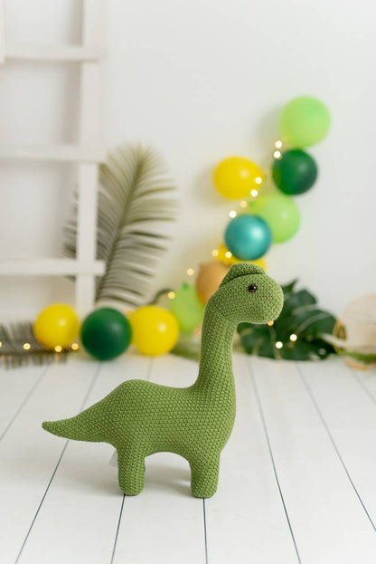 Crochetts Dinosaurier Kuscheltier aus 100% Baumwolle