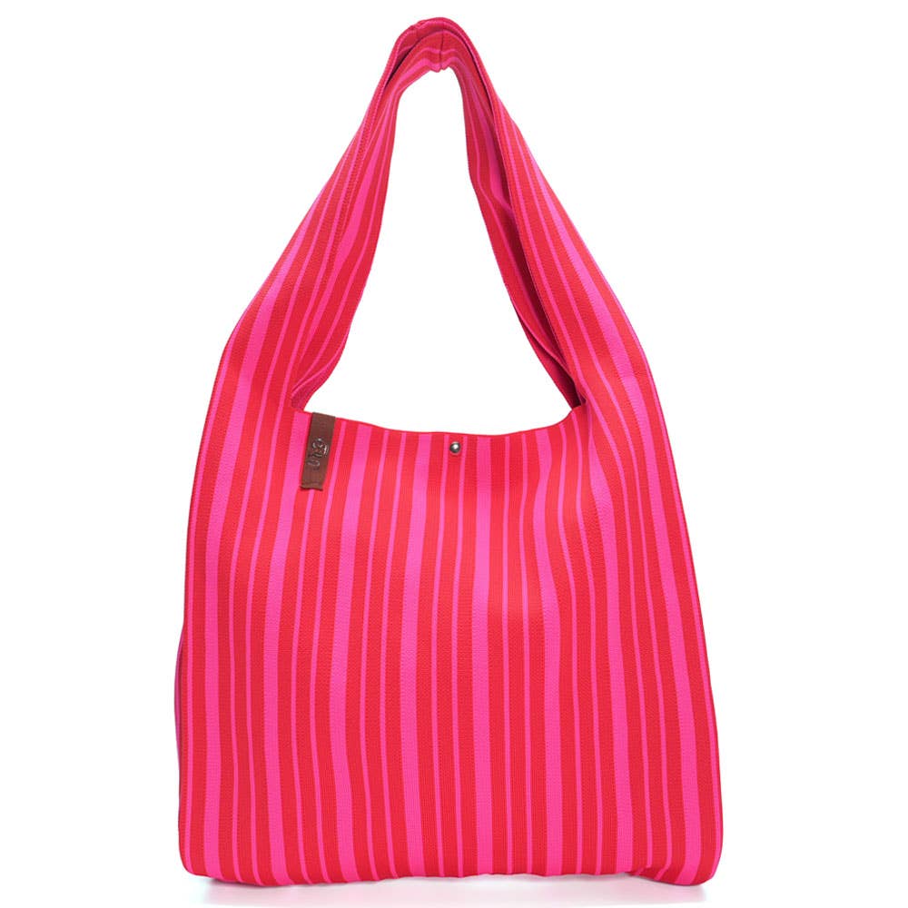 LOT83 Shopper Lois 148 Pink Rot gestreift