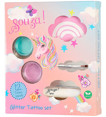 Souza Glitzer-Tattoo-Set Einhorn