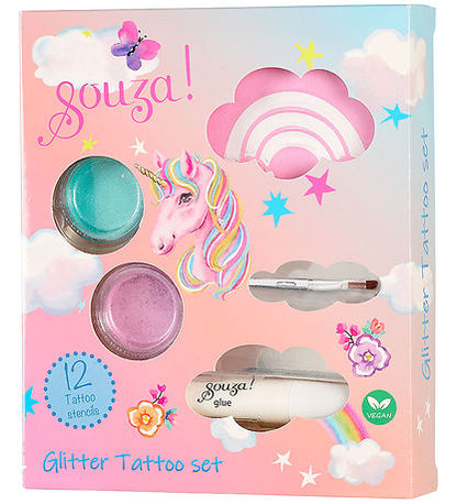 Souza Glitzer-Tattoo-Set Einhorn