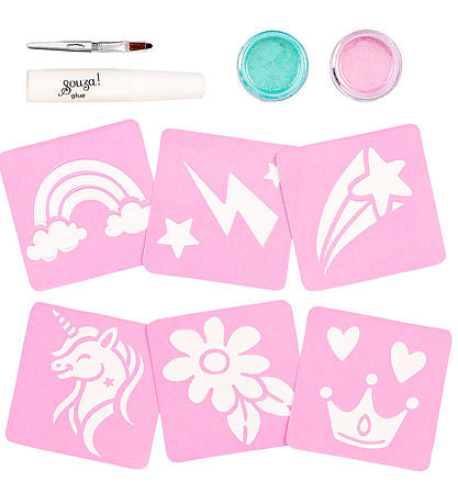 Souza Glitzer-Tattoo-Set Einhorn