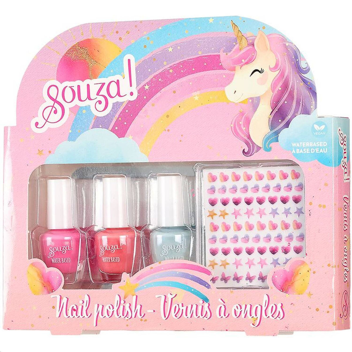 Souza Nagellack & Nagelsticker Set Einhorn