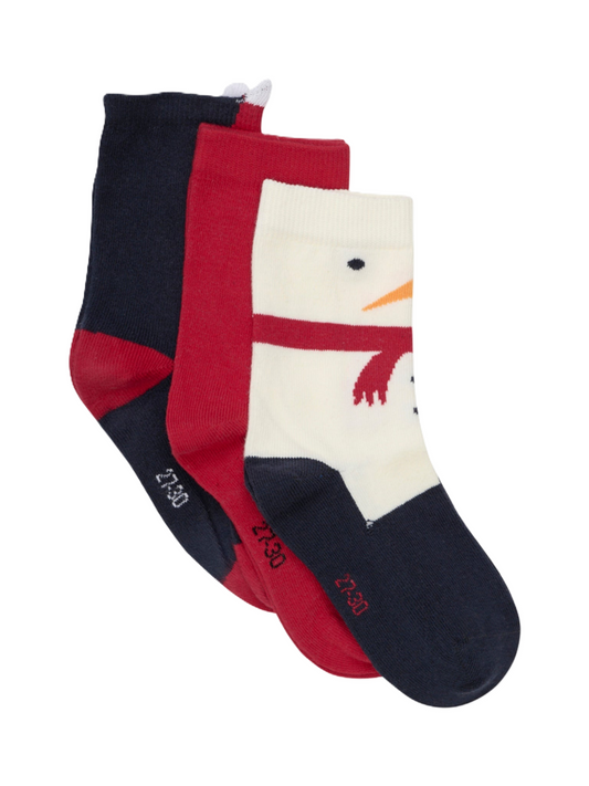 Minymo Socken 3-Pack im Weihnachtsmotiv