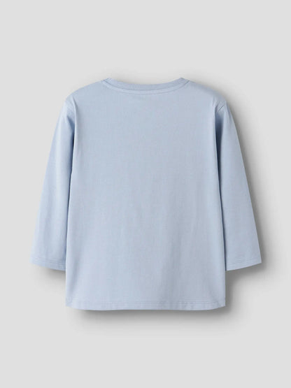 name it Langarmshirt Junge Blue Fog Mokkini