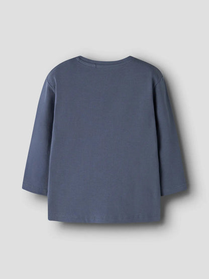 name it Langarmshirt Junge Vintage Indigo Mokkini