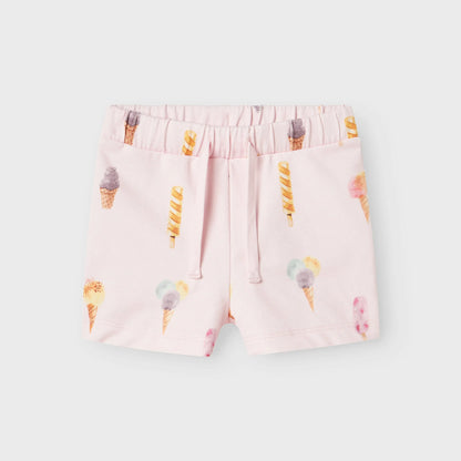 name it - Shorts mit Eis-Motiv | Rosa Mokkini Kindermode Shorts