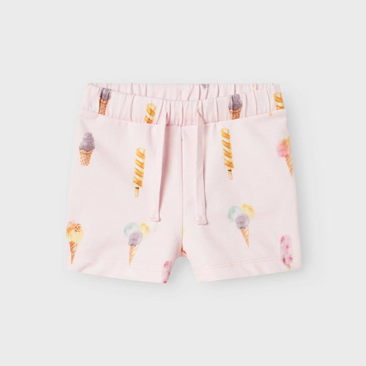 name it - Shorts mit Eis-Motiv | Rosa Mokkini Kindermode Shorts