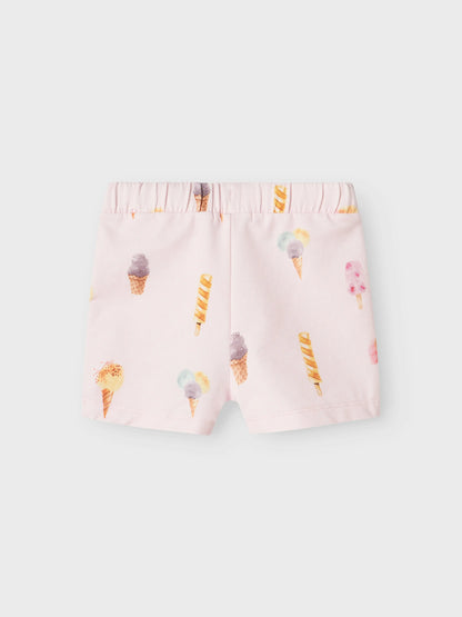 name it - Shorts mit Eis-Motiv | Rosa Mokkini Kindermode Shorts