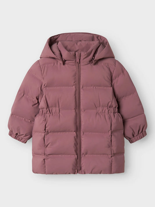 name it Steppjacke mit Kapuze Mokkini Kindermode Steppjacke