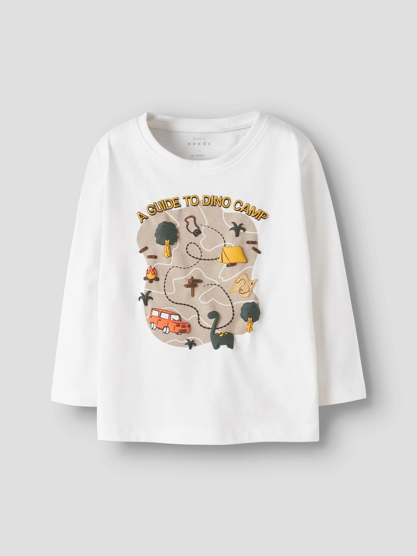 name it - T-Shirt Langarm mit Dinosaurier-Print Mokkini Kindermode
