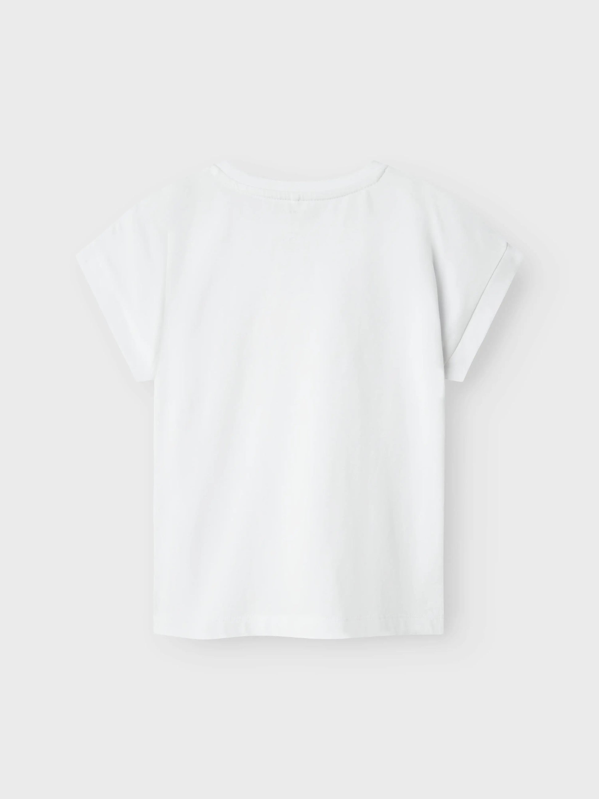 name it - T-Shirt mit Glitzer Eis-Motiv | Weiß Mokkini Kindermode T-Shirt