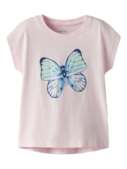 name it - T-Shirt mit Schmetterlingsmotiv Mokkini Kindermode T-Shirt